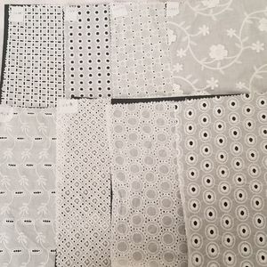 2/$10 | Cotton embroidery fabric scraps